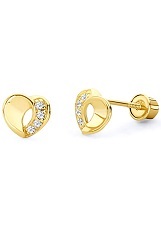 Children And Teens Jewelry - 4mm Cubic Zirconia 4-Prong Screw